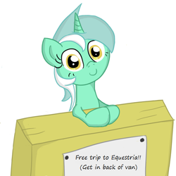 Size: 600x600 | Tagged: safe, artist:roflpony, edit, lyra heartstrings, pony, unicorn, looking at you, simple background, smiling, solo, white background