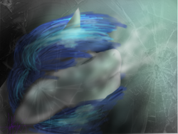 Size: 1024x768 | Tagged: safe, artist:lerainbowturtle, dj pon-3, vinyl scratch, pony, unicorn, female, horn, mare, solo