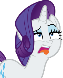 Size: 1283x1590 | Tagged: safe, artist:phucknuckl, rarity, pony, unicorn, she's all yak, disgusted, female, mare, open mouth, simple background, solo, tongue out, transparent background, vector