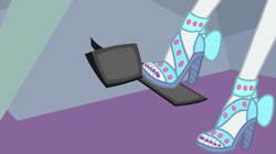 Size: 854x479 | Tagged: safe, rarity, better together, equestria girls, rollercoaster of friendship, clothes, driving, feet, high heels, legs, nail polish, nails, open-toed shoes, pedal, pictures of legs, sandals, shoes, solo, toenail polish, toenails