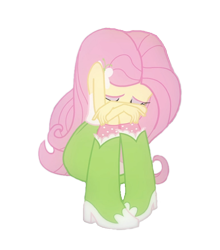 Size: 838x953 | Tagged: safe, artist:vaid-devin-cupcake, fluttershy, equestria girls, equestria girls (movie), boots, clothes, crying, cute, eyes closed, high heel boots, simple background, socks, solo, transparent background