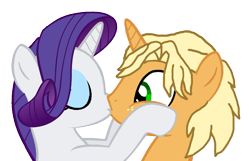 Size: 913x588 | Tagged: safe, artist:3d4d, ragamuffin (equestria girls), rarity, pony, better together, equestria girls, spring breakdown, base used, equestria girls ponified, female, kissing, male, ponified, rarimuffin, shipping, straight