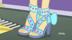 Size: 854x480 | Tagged: safe, edit, edited screencap, screencap, rarity, better together, equestria girls, rollercoaster of friendship, close-up, feet, high heels, legs, open-toed shoes, pictures of legs, sandals, shoes, skin color edit, toes