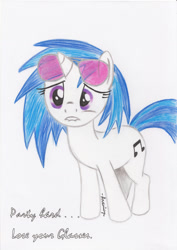 Size: 900x1271 | Tagged: safe, artist:arxuicy, dj pon-3, vinyl scratch, pony, unicorn, female, horn, mare, solo