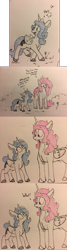 Size: 1280x4800 | Tagged: safe, artist:greyscaleart, princess celestia, princess luna, alicorn, pony, comic, epic fail, fail, female, filly, pink-mane celestia, royal sisters, traditional art, younger