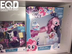 Size: 1200x900 | Tagged: safe, pinkie pie, rarity, seapony (g4), my little pony: the movie, equestria daily, irl, package, photo, playset, seaponified, seapony pinkie pie, seapony rarity, species swap, swimming seapony, toy, toy fair, toy fair 2017