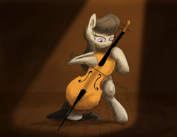 Size: 800x622 | Tagged: safe, artist:hewison, octavia melody, earth pony, pony, cello, musical instrument, solo