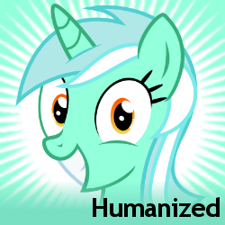 Size: 250x250 | Tagged: safe, lyra heartstrings, humanized, meta, solo, spoilered image joke