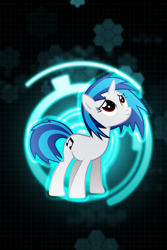 Size: 640x960 | Tagged: safe, dj pon-3, vinyl scratch, pony, unicorn, female, horn, iphone wallpaper, mare, record, white coat