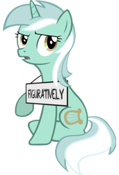 Size: 740x1080 | Tagged: safe, artist:elder-misanthrope, lyra heartstrings, pony, unicorn, discorded, female, green coat, horn, mare, two toned mane