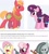 Size: 663x734 | Tagged: safe, big macintosh, cheerilee, feather bangs, fluttershy, marble pie, sugar belle, earth pony, pegasus, pony, hard to say anything, angry, big macintosh gets all the mares, cheerimac, female, fluttermac, gun, jealous, knife, male, marblemac, meme, shipping, shipping war, slingshot, stallion, straight, sugarmac, weapon, well shit