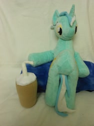 Size: 1200x1600 | Tagged: artist needed, safe, lyra heartstrings, irl, photo, plushie, sitting lyra