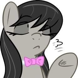 Size: 645x646 | Tagged: safe, artist:haetran, octavia melody, earth pony, pony, reaction image, simple background, solo, transparent background, vector