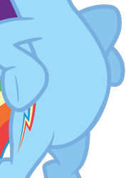 Size: 1145x1621 | Tagged: safe, derpibooru import, edit, rainbow dash, pegasus, pony, wonderbolts academy, belly, cropped, featureless crotch, high res, hooves on hips, pictures of bellies, simple background, solo, transparent background, vector, vector edit