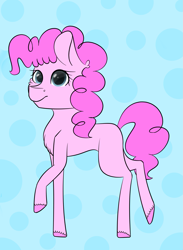 Size: 1265x1731 | Tagged: safe, artist:lecarameldrizzle, pinkie pie, earth pony, pony, missing cutie mark, solo, walking