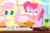 Size: 865x566 | Tagged: safe, artist:omegaozone, fluttershy, pinkie pie, earth pony, pegasus, pony, ahegao, cheetos, derp, dungeons and dragons, duo, ecstasy, game, mountain dew, open mouth, pointy ponies, roleponies