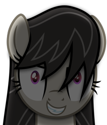 Size: 6000x7000 | Tagged: dead source, safe, artist:radiationalpha, octavia melody, earth pony, pony, absurd resolution, evil, insanity, looking at you, murder, simple background, solo, transparent background, vector, yandere