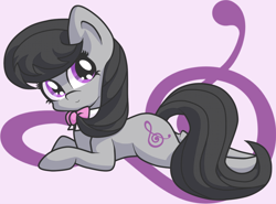 Size: 800x592 | Tagged: safe, artist:becka, artist:draw-til-season-4, octavia melody, earth pony, pony, black mane, female, gray coat, mare, solo