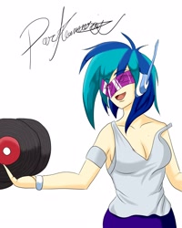 Size: 4000x5000 | Tagged: safe, artist:darkamerion, artist:igniamatis, dj pon-3, vinyl scratch, humanized