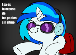 Size: 550x400 | Tagged: safe, artist:benja, dj pon-3, vinyl scratch, pony, unicorn, female, horn, mare, solo, two toned mane, white coat