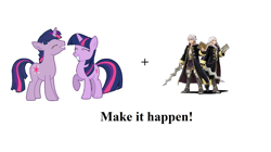 Size: 1976x1108 | Tagged: safe, derpibooru import, dusk shine, twilight sparkle, avatar, exploitable meme, fire emblem: awakening, mage, make it happen, meme, robin (fire emblem), rule 63, super smash bros.