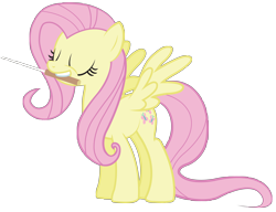 Size: 4902x3766 | Tagged: safe, artist:birthofthepheonix, fluttershy, pegasus, pony, .ai available, absurd resolution, baton, conductor, conductor's baton, cute, mouth hold, shyabetes, simple background, solo, transparent background, vector