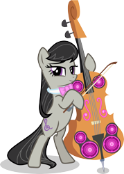 Size: 3153x4395 | Tagged: safe, artist:vector-brony, octavia melody, earth pony, pony, bipedal, cello, musical instrument, simple background, solo, transparent background, vector