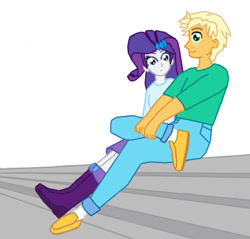 Size: 415x396 | Tagged: safe, artist:danparkerstudios, ragamuffin (equestria girls), rarity, better together, equestria girls, spring breakdown, female, male, rarimuffin, shipping, straight