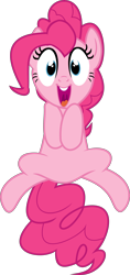 Size: 2114x4483 | Tagged: safe, artist:pegasisterfireboom, pinkie pie, earth pony, pony, absurd resolution, happy, simple background, smiling, solo, transparent background, vector