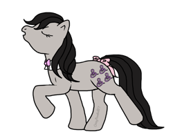 Size: 900x700 | Tagged: safe, artist:crazypizzafan927, octavia melody, earth pony, pony, g1, g4 to g1, generation leap, solo