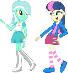 Size: 4137x4457 | Tagged: safe, artist:strumfreak, bon bon, lyra heartstrings, sweetie drops, equestria girls, absurd resolution, duo, equestria girls-ified, simple background, transparent background