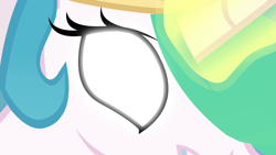 Size: 1280x720 | Tagged: safe, screencap, princess celestia, alicorn, pony, twilight's kingdom, female, glowing eyes, mare