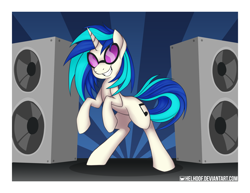 Size: 3300x2550 | Tagged: safe, artist:helhoof, dj pon-3, vinyl scratch, pony, unicorn, female, horn, mare, solo