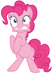 Size: 7000x9600 | Tagged: safe, artist:tardifice, pinkie pie, earth pony, pony, the gift of the maud pie, absurd resolution, bipedal, simple background, solo, transparent background, vector