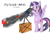 Size: 2331x1641 | Tagged: safe, artist:timorikawa, derpibooru import, twilight sparkle, twilight sparkle (alicorn), alicorn, pony, female, gun, mare, psycho pass, solo