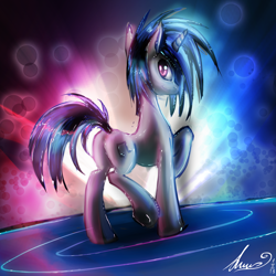 Size: 1600x1600 | Tagged: safe, artist:alumx, dj pon-3, vinyl scratch, pony, unicorn, female, horn, mare, plot, white coat