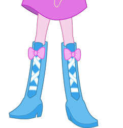 Size: 3994x4121 | Tagged: safe, artist:teentitansfan201, edit, pinkie pie, equestria girls, absurd resolution, boots, clothes, cropped, high heel boots, legs, pictures of legs, simple background, skirt, solo, transparent background, vector, vector edit