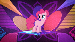 Size: 3840x2160 | Tagged: safe, artist:dashiesparkle edit, artist:laszlvfx, derpibooru import, edit, pinkie pie, earth pony, pony, solo, wallpaper, wallpaper edit