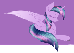 Size: 5548x4040 | Tagged: safe, artist:strachattack, derpibooru import, twilight sparkle, twilight sparkle (alicorn), alicorn, pony, absurd resolution, eyes closed, female, mare, solo