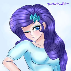 Size: 2000x2000 | Tagged: safe, artist:melliedraws, rarity, human, equestria girls, humanized, solo