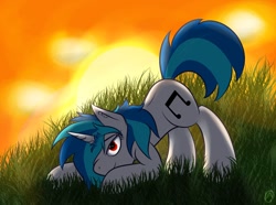 Size: 1280x952 | Tagged: safe, artist:capseys, dj pon-3, vinyl scratch, pony, unicorn, female, horn, mare, solo