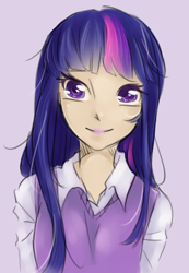 Size: 682x984 | Tagged: safe, artist:annie-aya, derpibooru import, twilight sparkle, human, humanized, solo