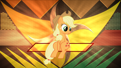 Size: 5120x2880 | Tagged: safe, artist:laszlvfx, artist:sunran80, derpibooru import, edit, applejack, earth pony, pony, cute, jackabetes, solo, wallpaper, wallpaper edit