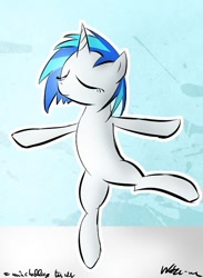 Size: 500x684 | Tagged: safe, artist:neko-me, dj pon-3, vinyl scratch, pony, bipedal, dancing, solo