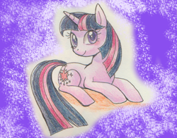 Size: 700x550 | Tagged: safe, artist:hiji riya, derpibooru import, twilight sparkle, pixiv, solo, traditional art