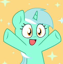 Size: 543x554 | Tagged: safe, artist:pupster0071, lyra heartstrings, pony, unicorn, female, horn, mare, nya, solo