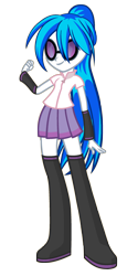 Size: 1400x2800 | Tagged: safe, artist:beavernator, dj pon-3, vinyl scratch, equestria girls, cosplay, crossover, eqg promo pose set, equestria girls-ified, solo, vocaloid