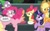 Size: 800x490 | Tagged: safe, edit, edited screencap, screencap, apple bloom, applejack, fluttershy, pinkie pie, scootaloo, spike, twilight sparkle, twilight sparkle (alicorn), alicorn, dragon, earth pony, pegasus, pony, newbie dash, cropped, cutie mark, dialogue, discovery family logo, female, filly, imminent fart, mare, scared, speech bubble, the cmc's cutie marks