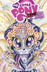 Size: 600x910 | Tagged: safe, artist:sararichard, derpibooru import, idw, twilight sparkle, fiendship is magic, comic cover, cover, dia de los muertos, idw advertisement