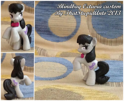 Size: 800x657 | Tagged: safe, artist:antych, octavia melody, earth pony, pony, black mane, custom, female, gray coat, mare, solo, toy